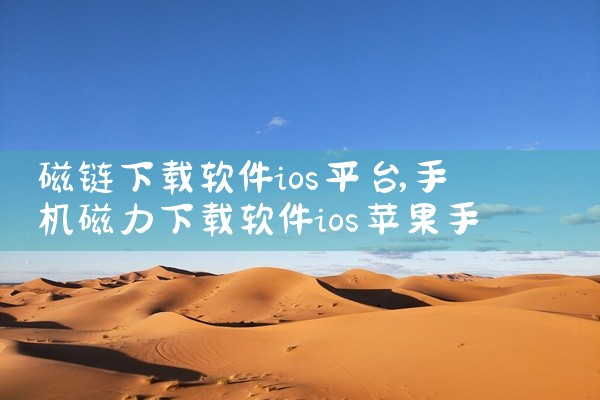 磁链下载软件ios平台